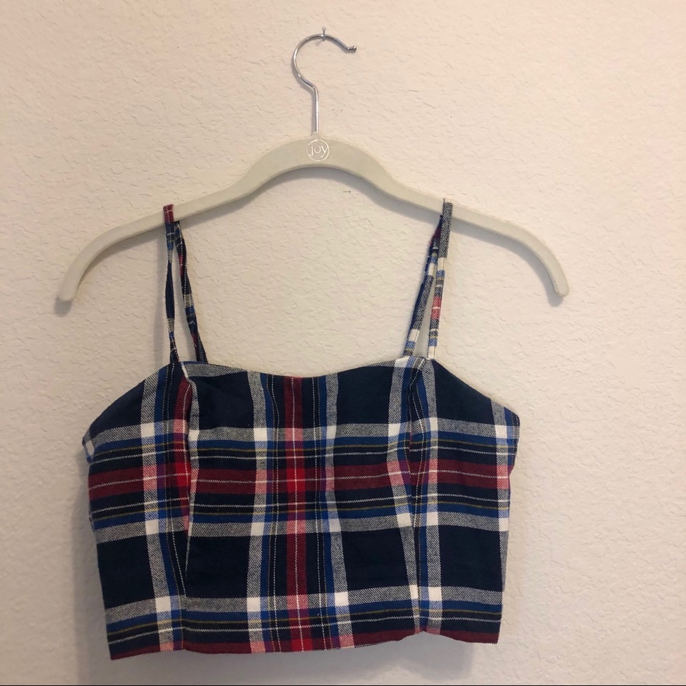 Wild Fable Plaid Strappy Crop Top